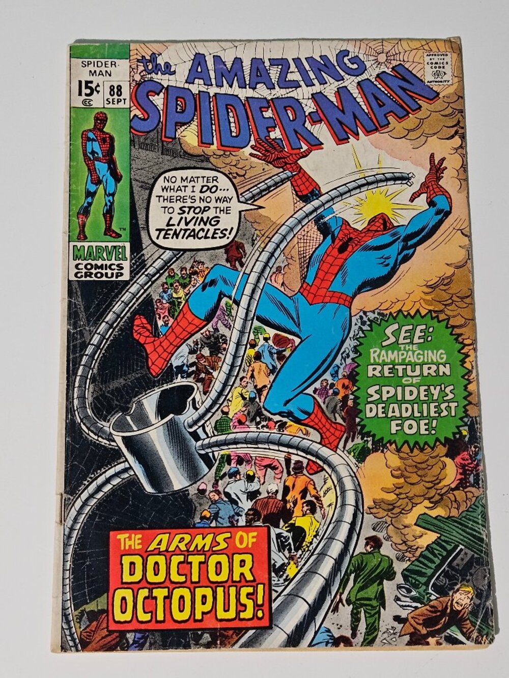 Amazing Spider-Man #88 (Marvel Comics, 1970) Arms of Doctor Octopus Lee / Romita